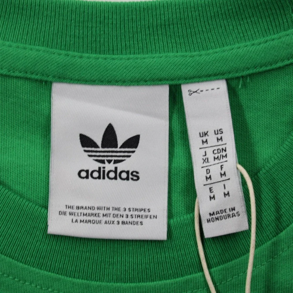 Adidas Originals Men's‎ Crew Neck Short Sleeve Adicolor Trefoil Tee Green Size M - Picture 8 of 8